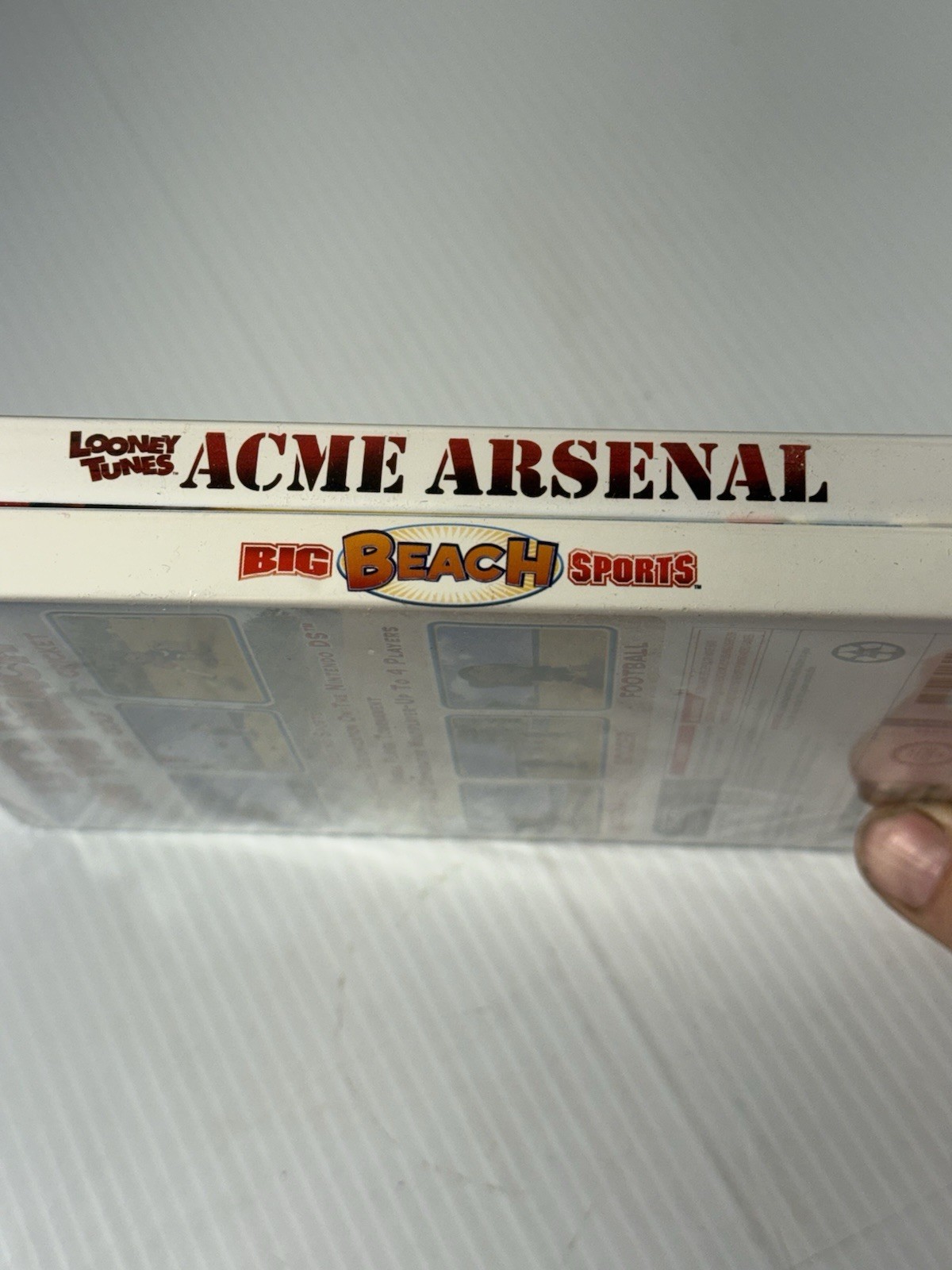Lot Of 2 Sealed Wii Games. Acme Arsenal & Big Beach Sports