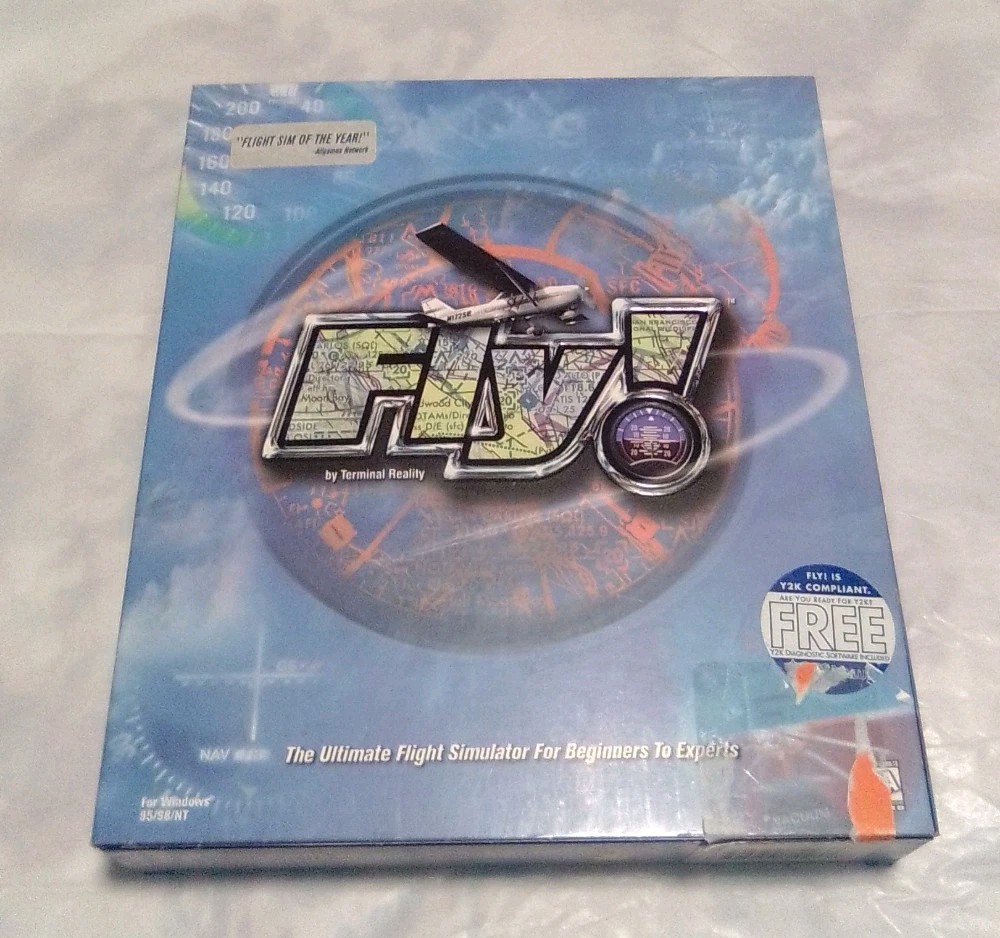 Fly! Flight Simulator Big Box Windows PC – 1999 Complete New Open Box