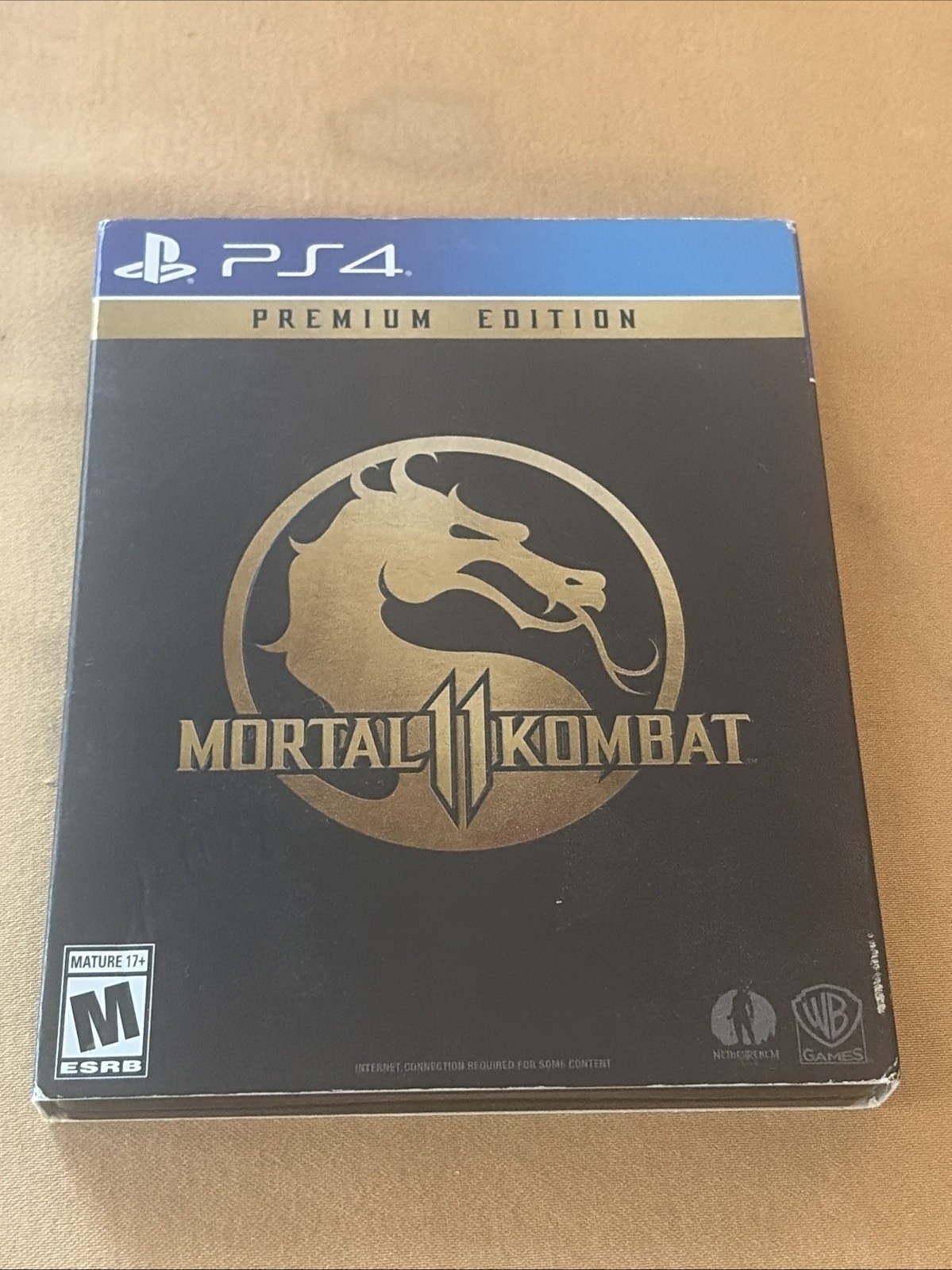 Mortal Kombat 11 Premium Edition PS4 Steelbook Includes Slipcover