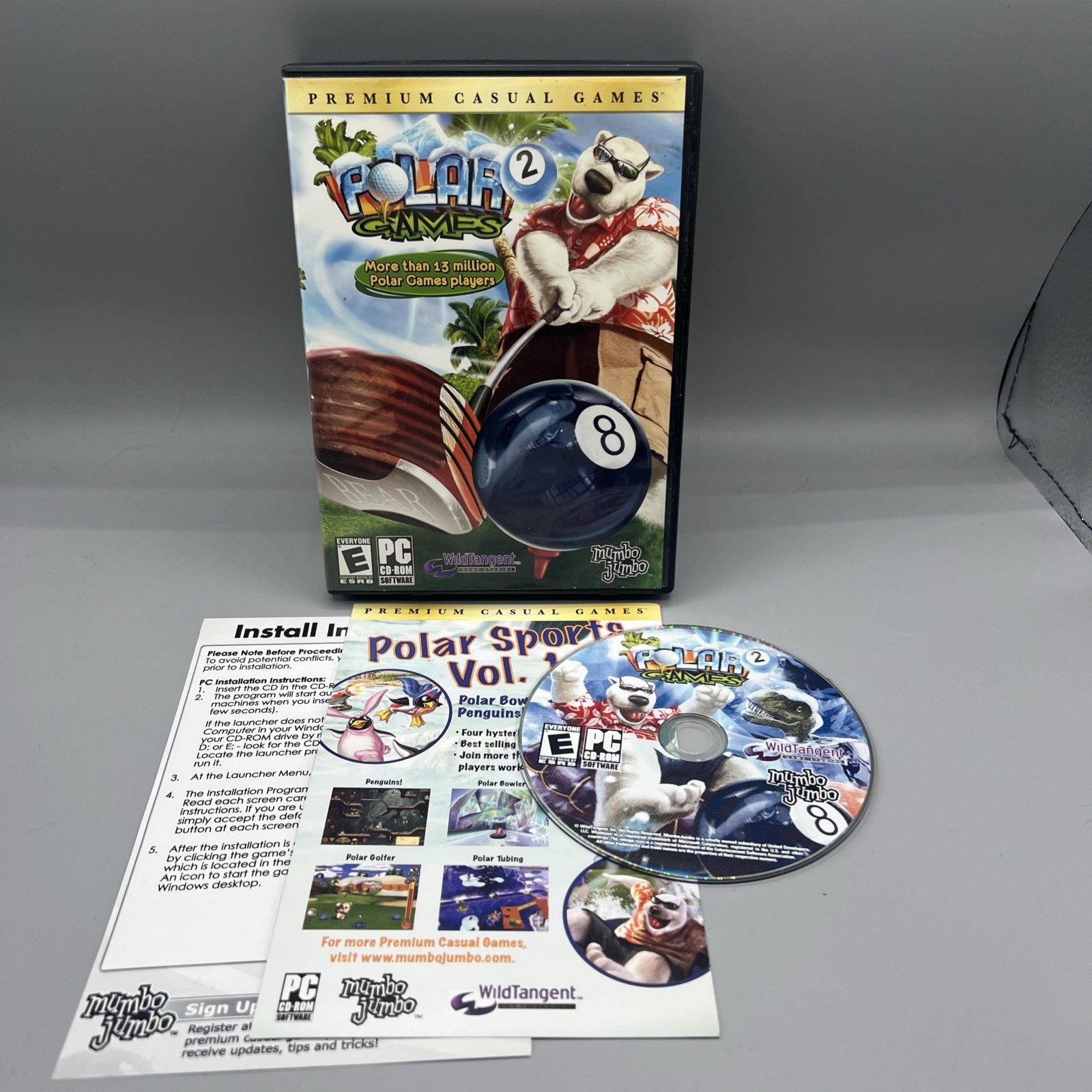 Polar Games 2 (PC, 2008) Premium Casual Mumbo Jumbo Wild Games Complete Tested