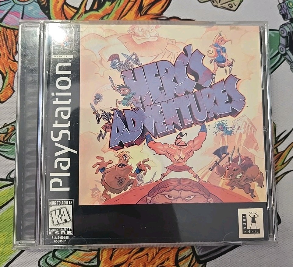 Herc’s Adventures (PS1) CIB W. REG CARD Tested Works!
