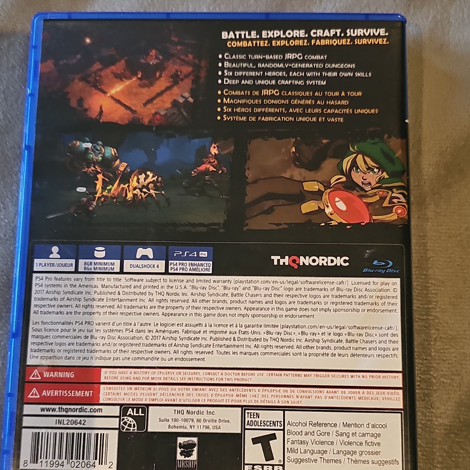 THQ Nordic Battle Chasers: Nightwar PS4 Role Playing NTSC-U/C T-Teen