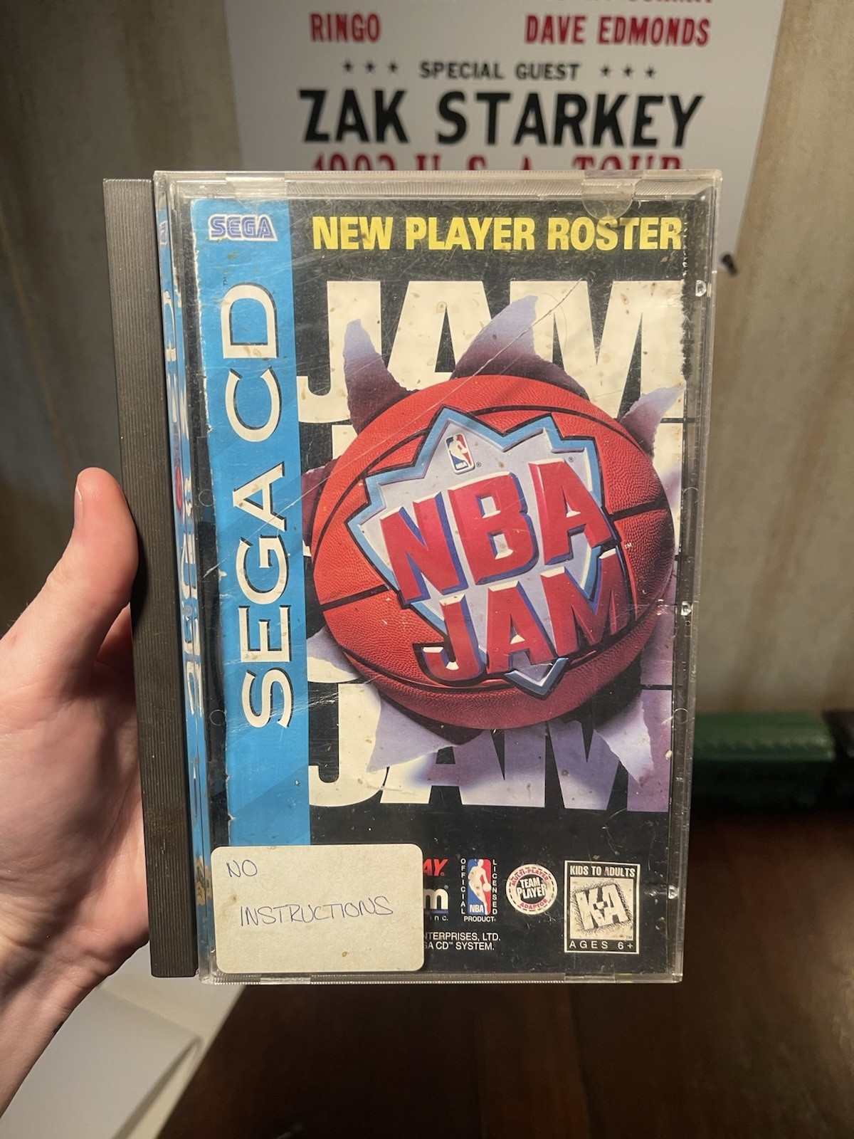 NBA Jam for the Sega CD Console Acclaim Entertainment 1994 No Manual